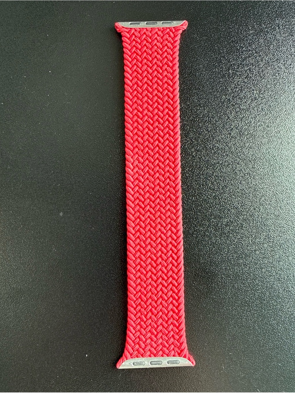 Apple Braided Solo Loop Watch Band in Bright Red Size 7 for 44/45/46/49